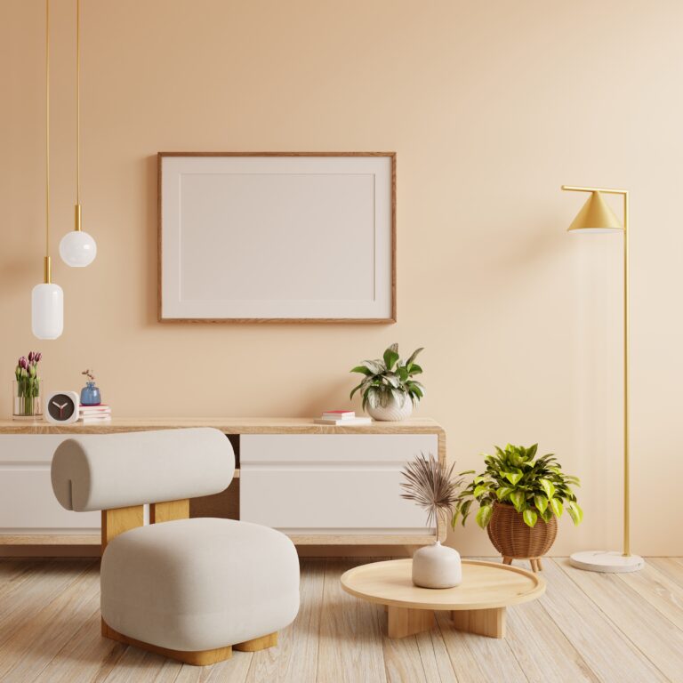 Cómo aumentar el valor de tu vivienda con pequeños cambios en la decoración 2 mockup poster frame modern interior background with armchair accessories room